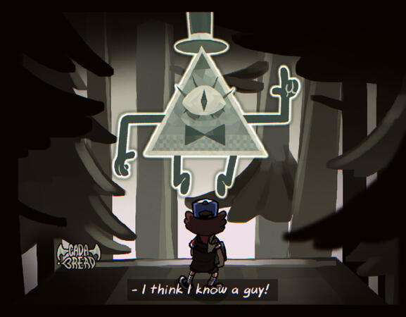 Bill Cipher in Gravity Falls&#39;s Pilot Art Style (2024)